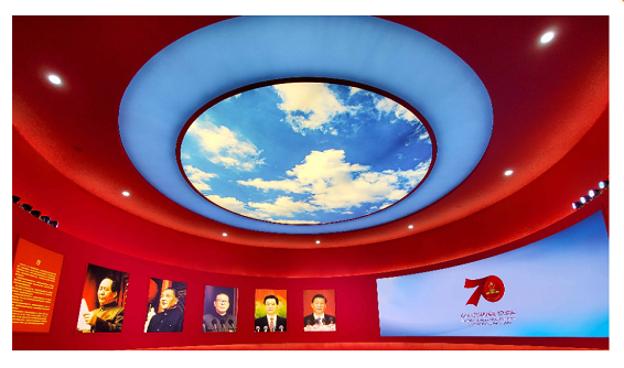 北京展覽館 中華人民共和國成立70周年大型成就展      室內(nèi)全彩Q2      42㎡